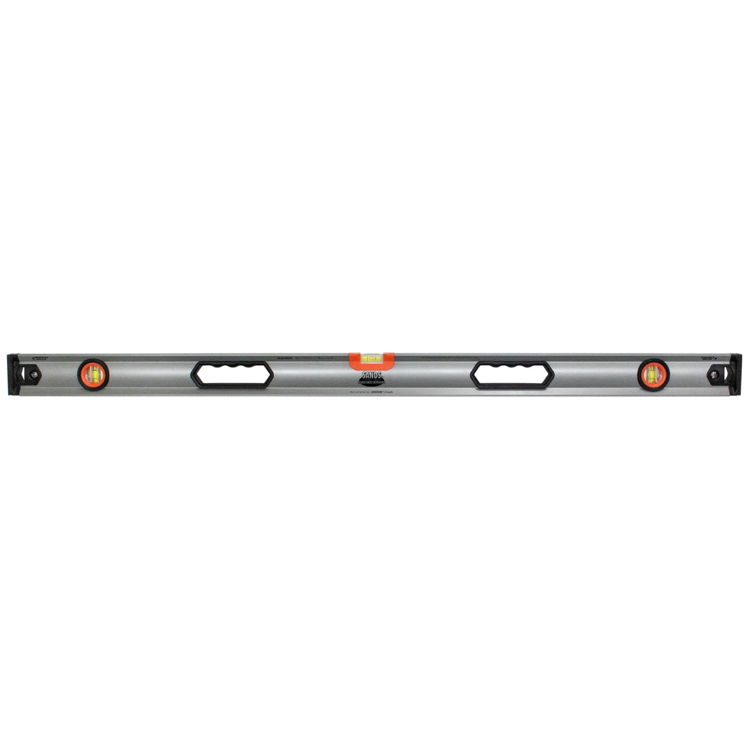 Sands Level & Tool SLBZ72HH 72" Professional Aluminum Box Level with Hand Holes (3 Vials)