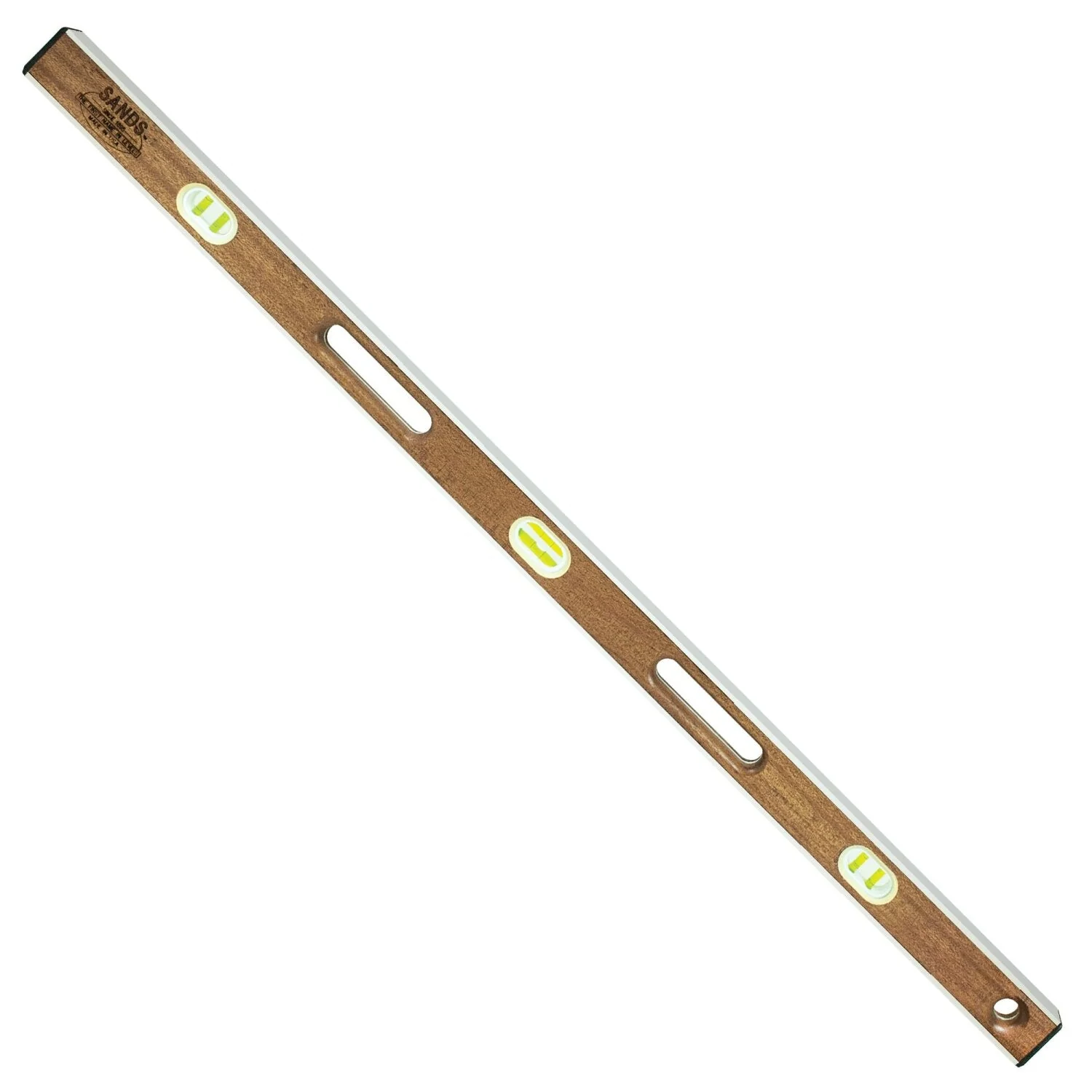 Sands Level & Tool SLMA48 48” Professional Mahogany I-Beam Level (6 Vials)