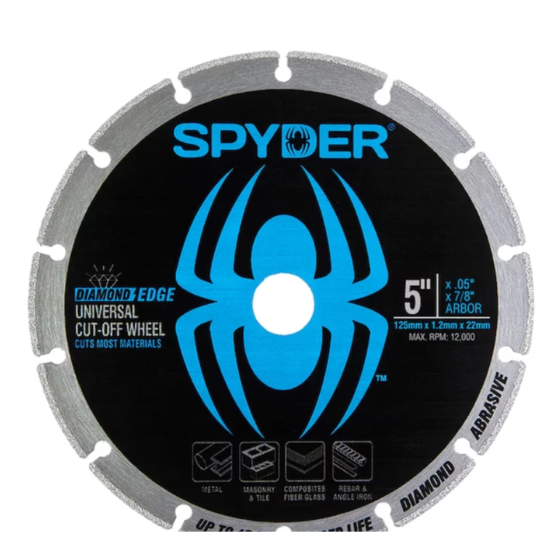 Spyder 14005 Diamond Cut-Off Wheel 5" - 100X Longer