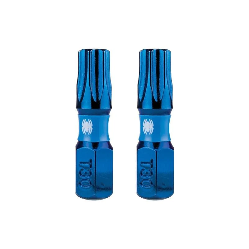 Spyder 19043 Mach-Blue T30 1/4-in x 1-in TORX® Impact Driver Bit 2 Piece