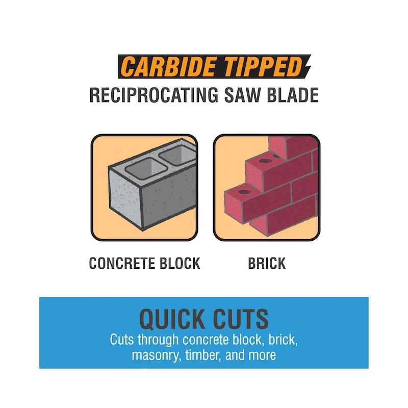 Spyder 200211 TCT Recip Blade - Concrete Block / Brick / Masonry 18 Inch - Image 3