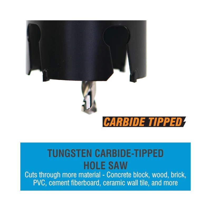 Spyder 600826 6.5 Inch Deep Cut TCT, Hole Saw, 1-25/32 Inch - Image 5
