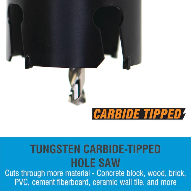 Spyder 600836 6.5Inch Deep Cut TCT, Hole Saw, 4-3/4 Inch Carbide-tipped - Image 5