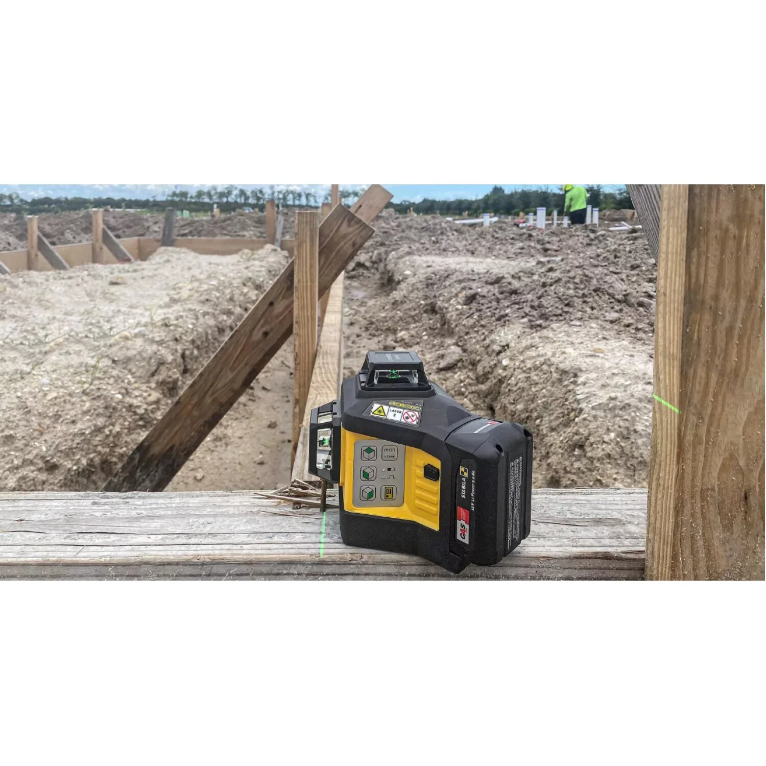 Stabila 03420 Multi-line laser LAX 600 G, 12 V system, 7-piece set, with battery and charger - Image 8