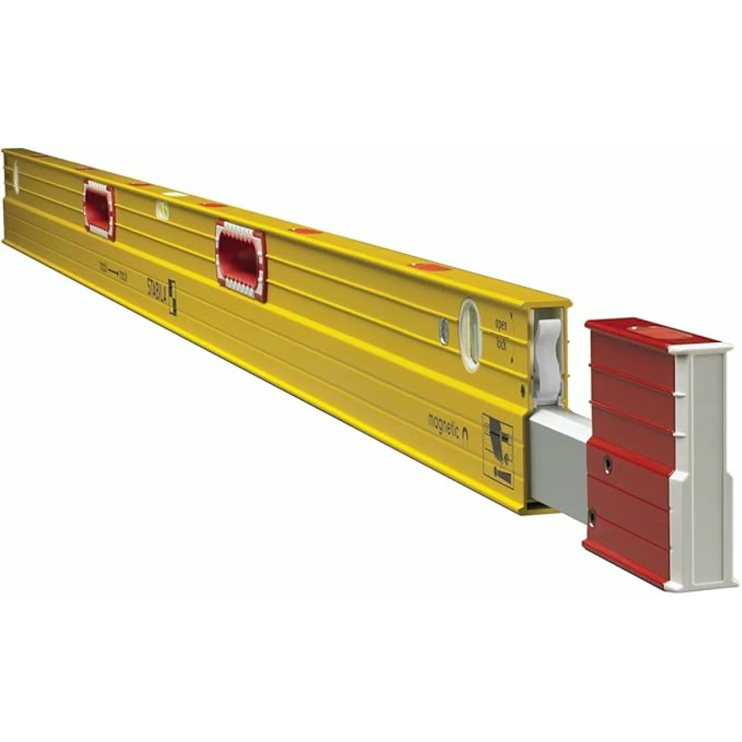 Stabila 34712 Type 106TM Magnetic Extendable Plate Levels - 7'-12'