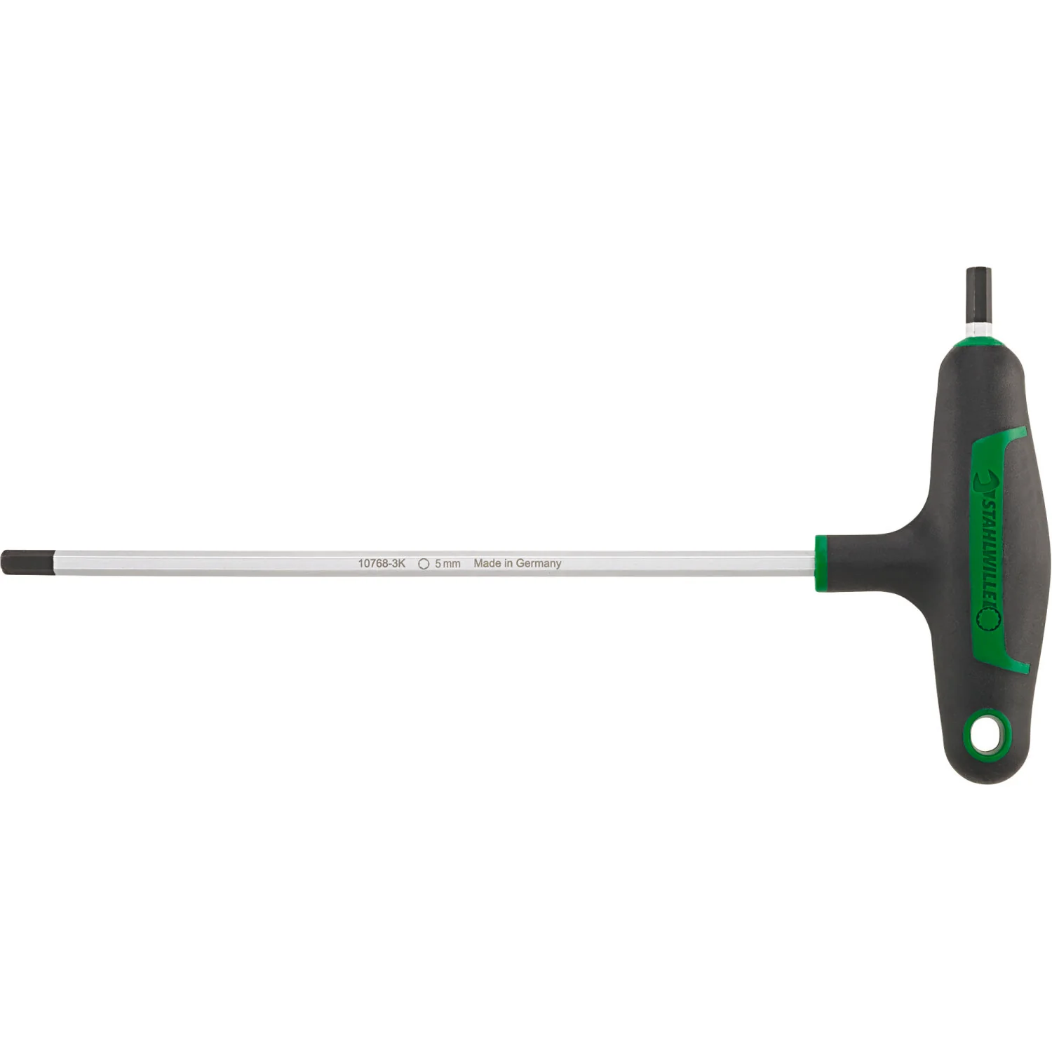 Stahlwille 43253060 Two-component T-Handle Male Hex Wrench For Screws With Internal Hexagon, 6 mm