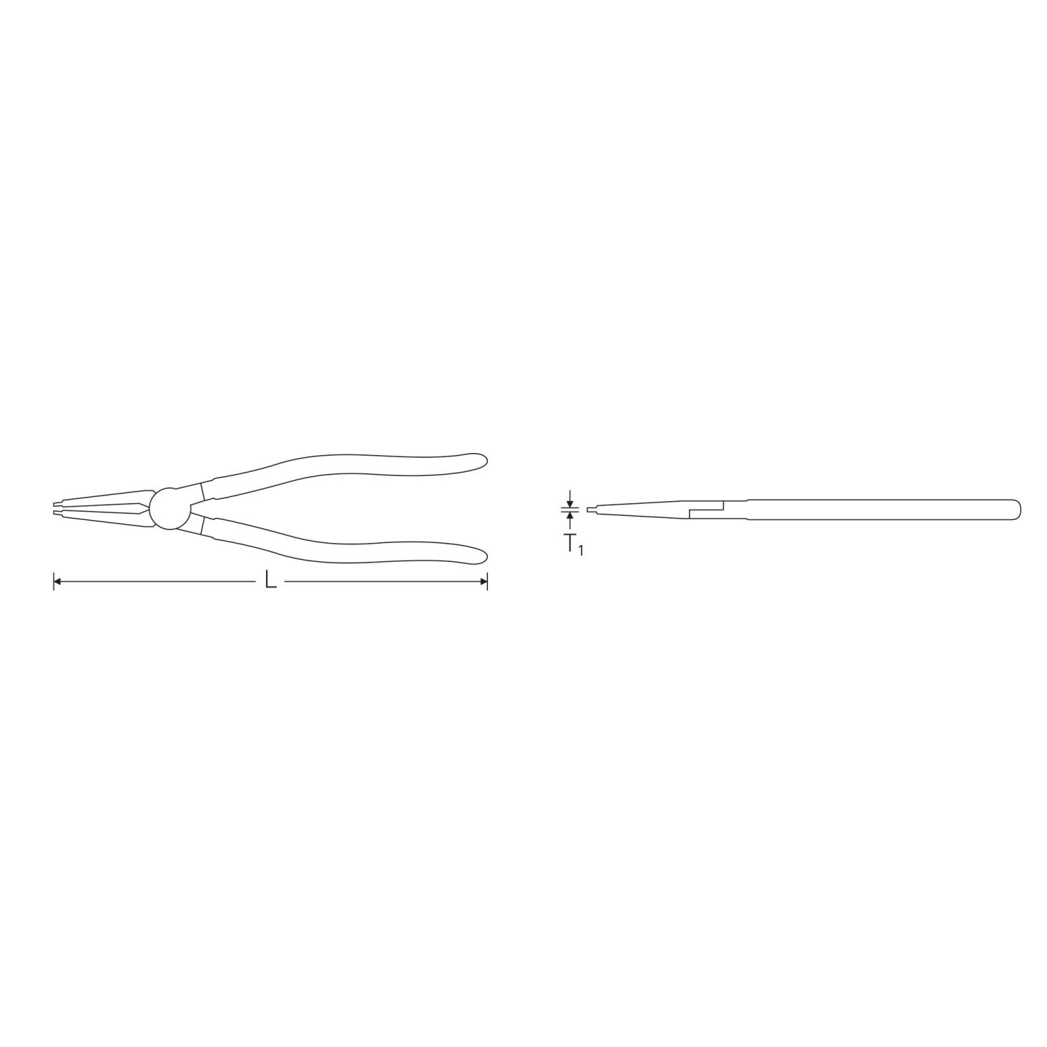 Stahlwille 65434101 Circlip pliers for internal circlips - Image 3