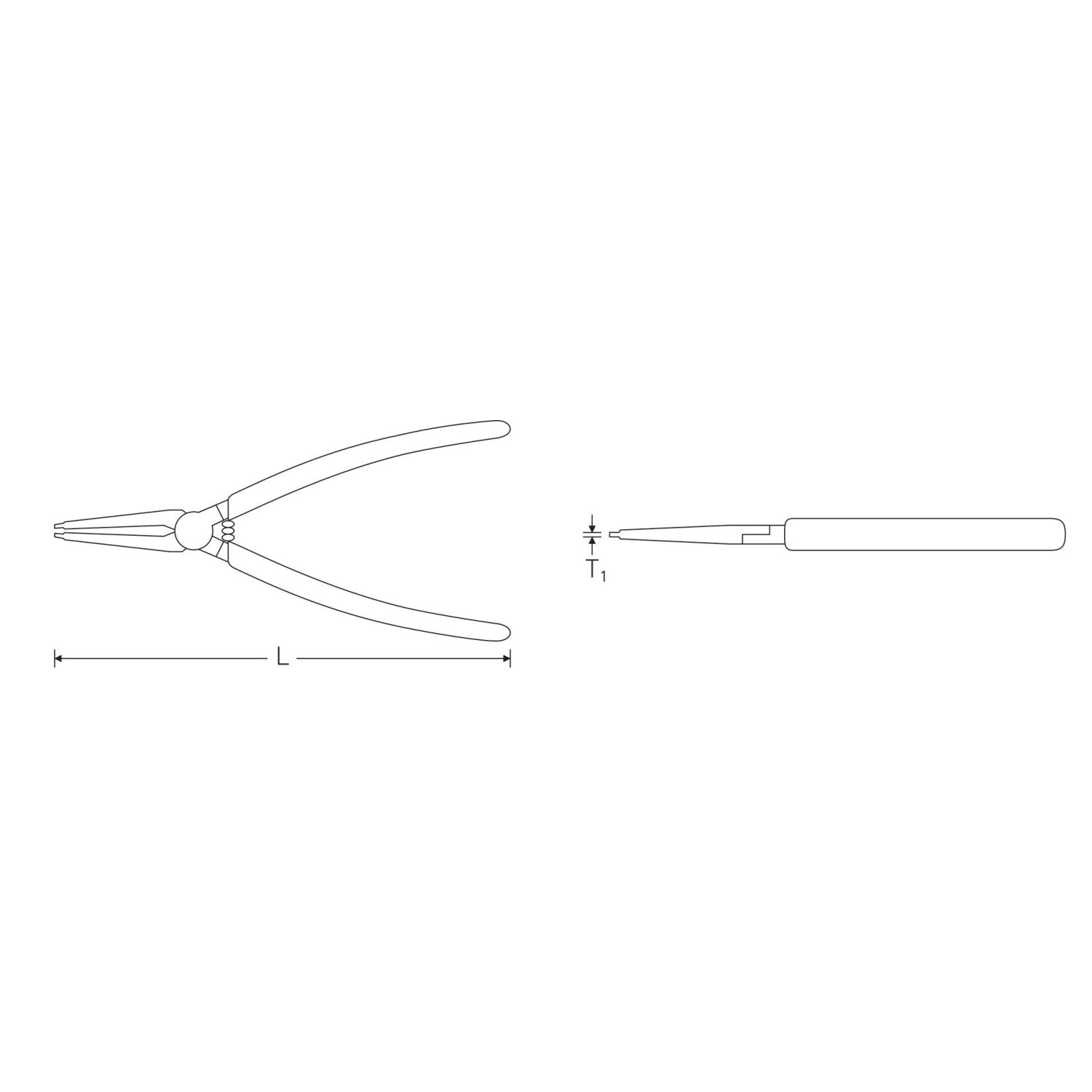 Stahlwille 65454100 Circlip pliers for external circlips - Image 3