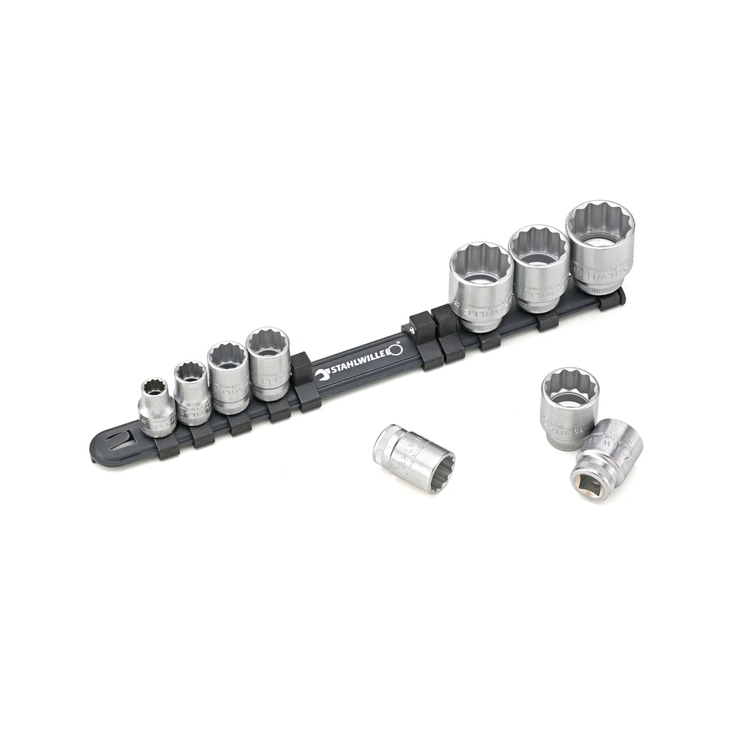Stahlwille 96052010 Socket Spanner Set On Clip Rail 3/8 Inch, 10 Pcs - Image 2