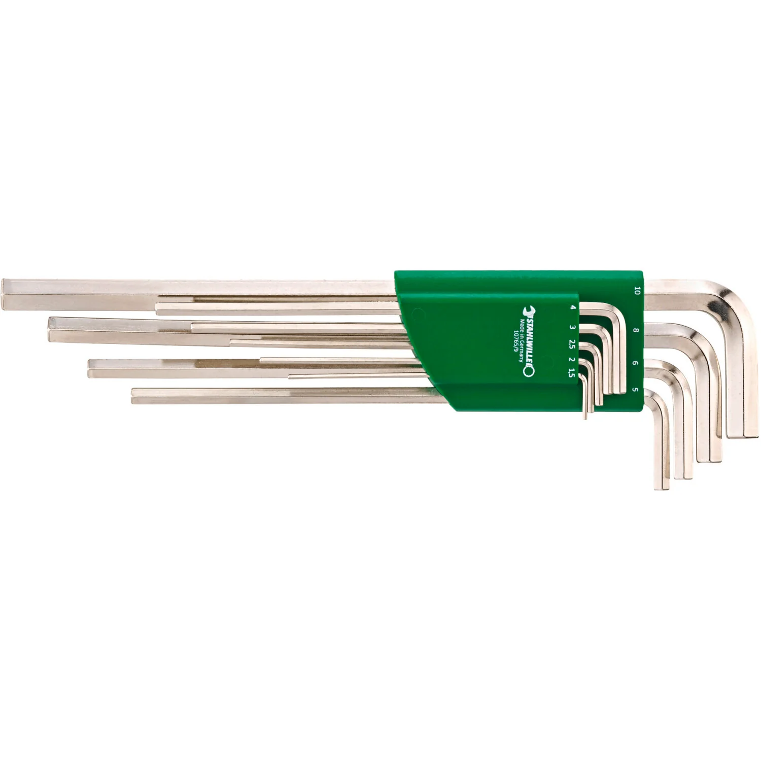 Stahlwille 96432100 10765/9 Set of hexagon key wrenches, 9 Pcs