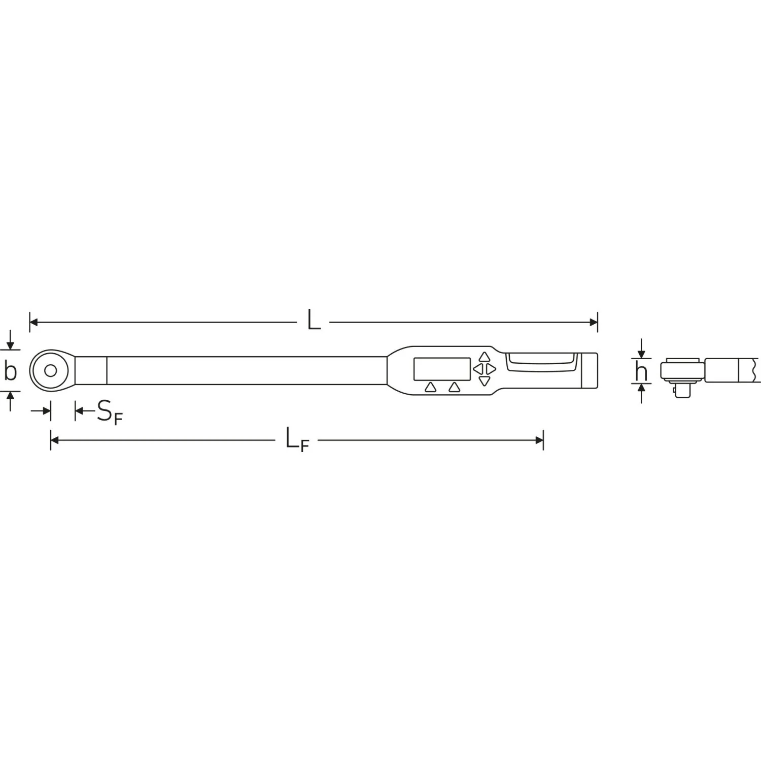 Stahlwille 96501606 712R/6 Electronic Torque Wrench, L. 560 mm - Image 4