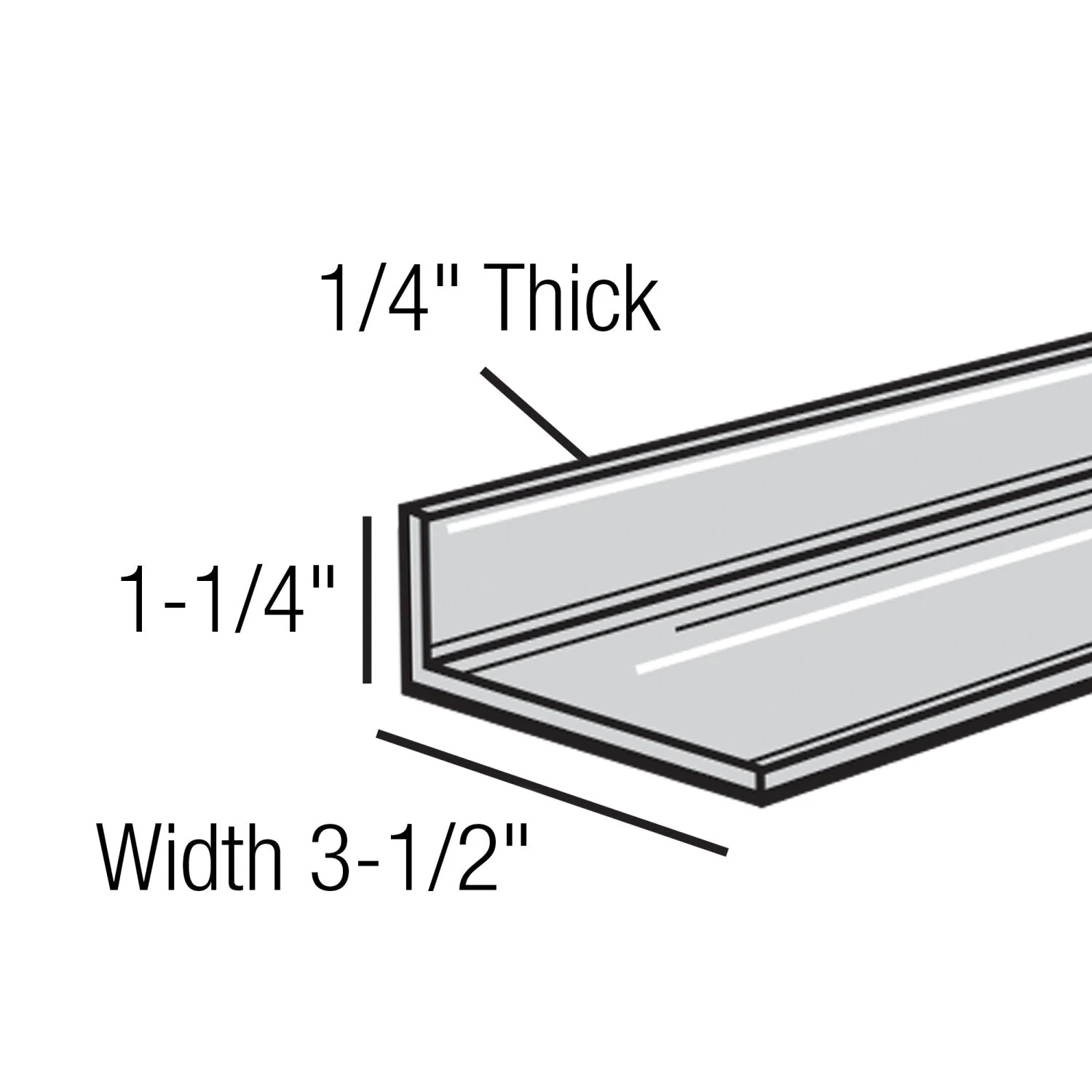 Superior Tile Cutter ST296 6-Piece L-Shaped Aluminum Screed Set (1-1/2', 2', 2-1/2', 3', 4', 6') - Image 2