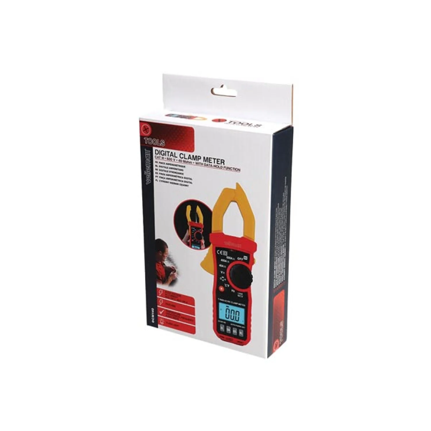 Velleman DCM140 Digital Clamp Meter - Cat Iii - 600 V - Ac/dc - Ncv - With Data-hold Function - Image 4