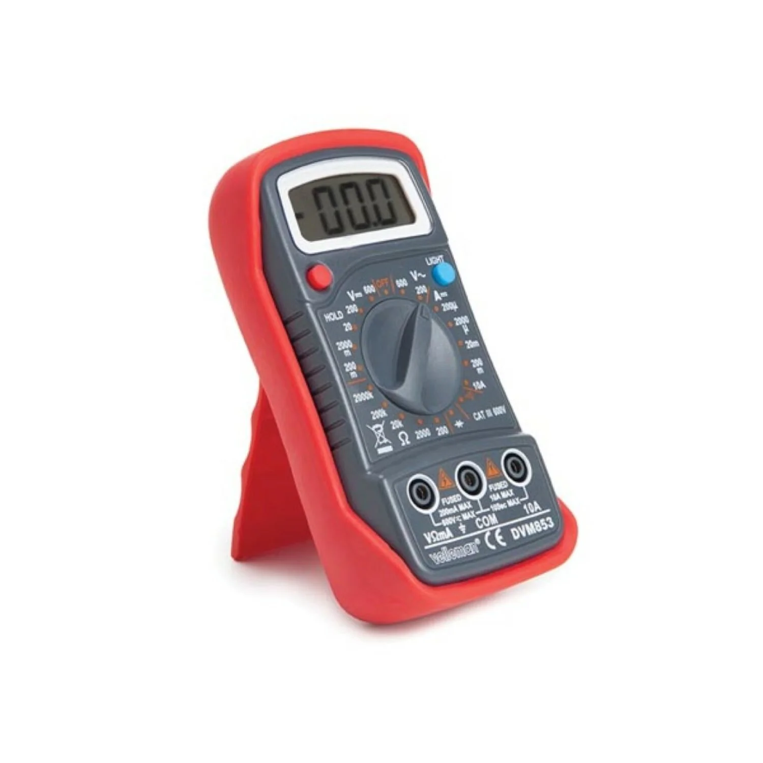 Velleman DVM853 Digital Multimeter - Cat. Iii 300 V / Cat. Ii 500 V - 1999 Counts - Data Hold / Backlight / Buzzer Functions - Image 3