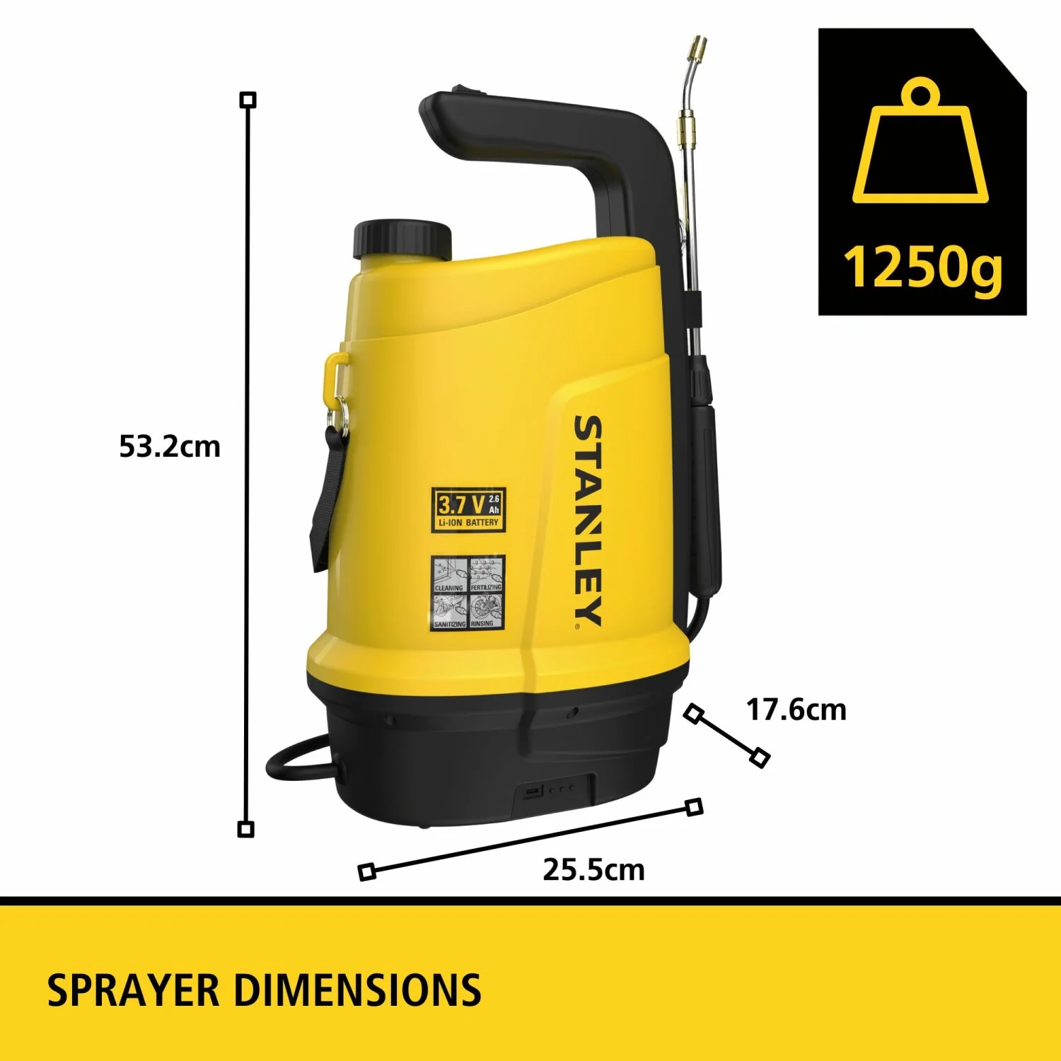 Velleman STN-SP05 Rechargeable Battery-Powered Pressure Sprayer - 5L - Image 7