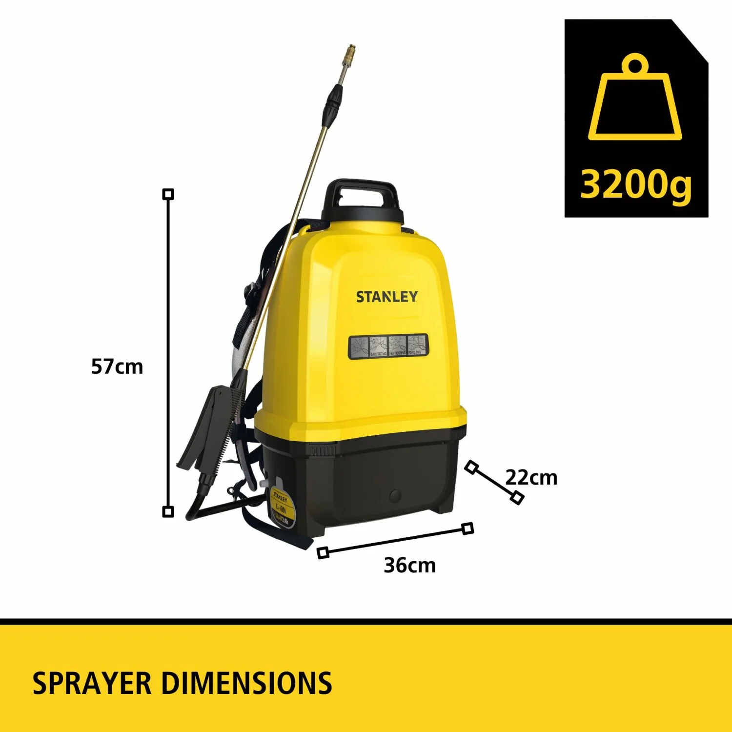 Velleman STN-SP16 Rechargeable Backpack Pressure Sprayer 16L - Image 9