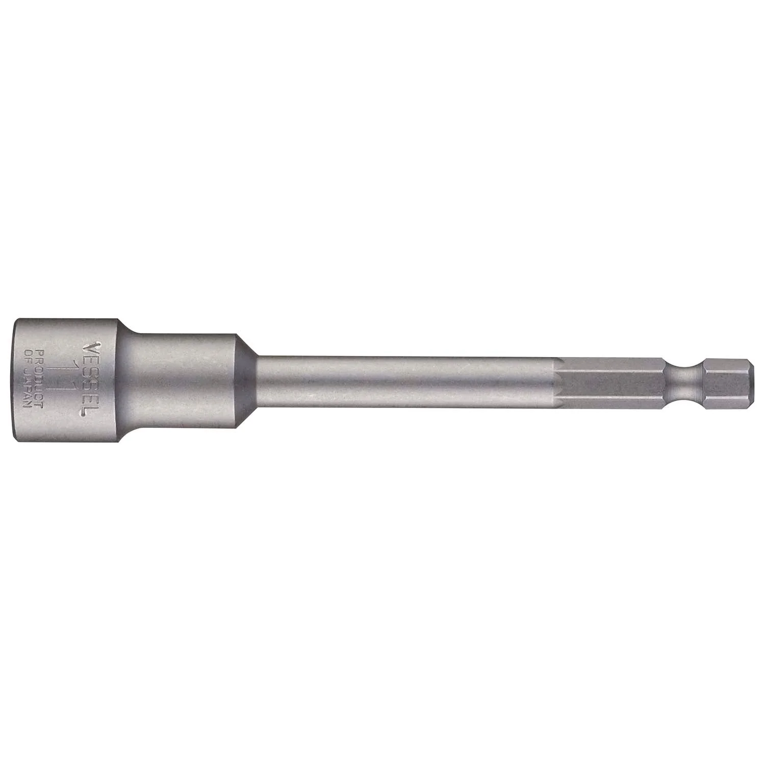 Vessel MB45AF11100P1 Power Bit 1/4" Hex B, A/F11x100 Nutsetter with Press-Fit Magnet