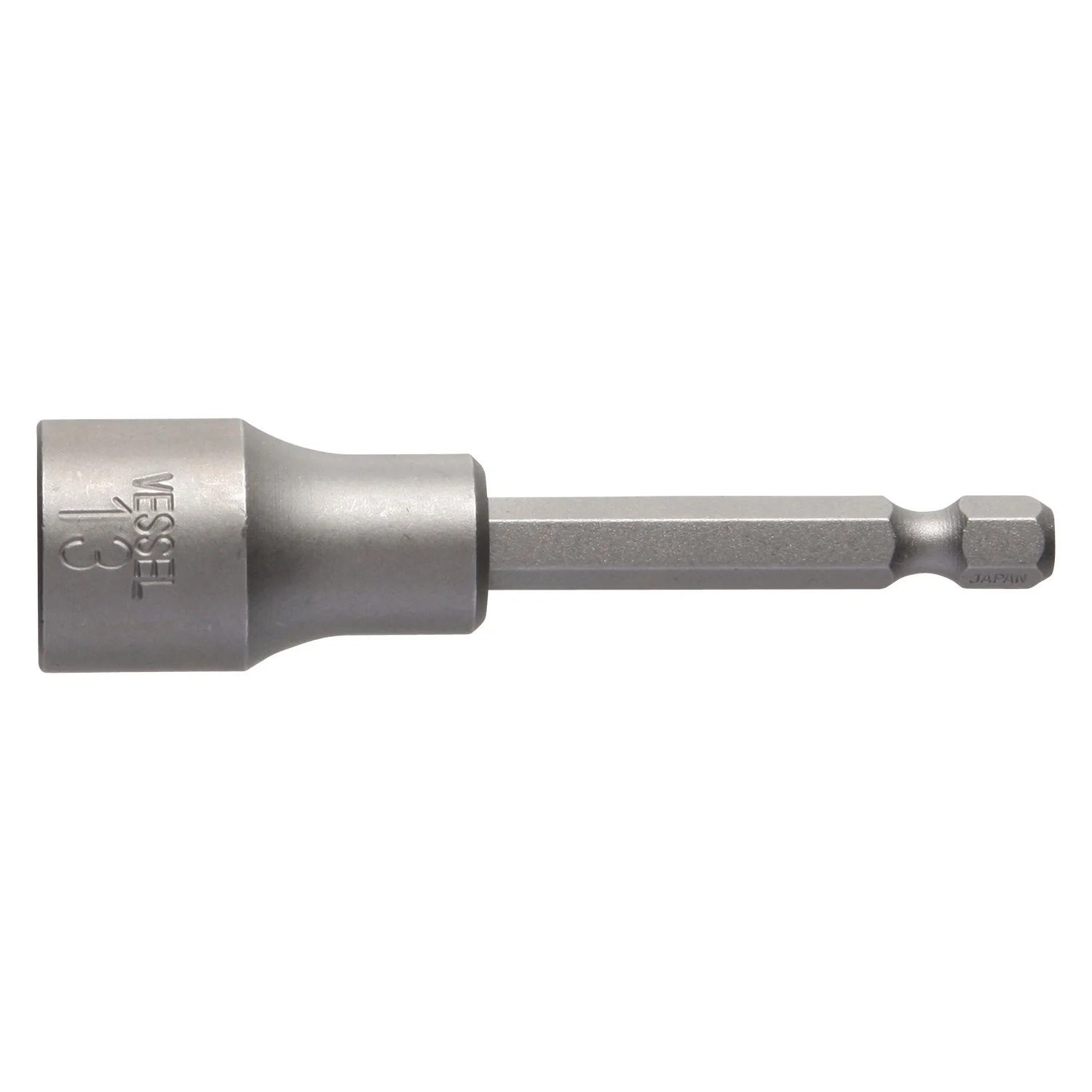 Vessel MB45AF1375P1 Power Bit 1/4" Hex B, A/F13x75 Nutsetter with Press-Fit Magnet