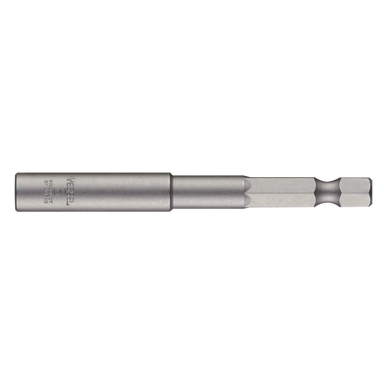 Vessel MB45AF575P1 POWER BIT 1/4" Hex B, A/F5x75 Nutsetter with Press-Fit Magnet