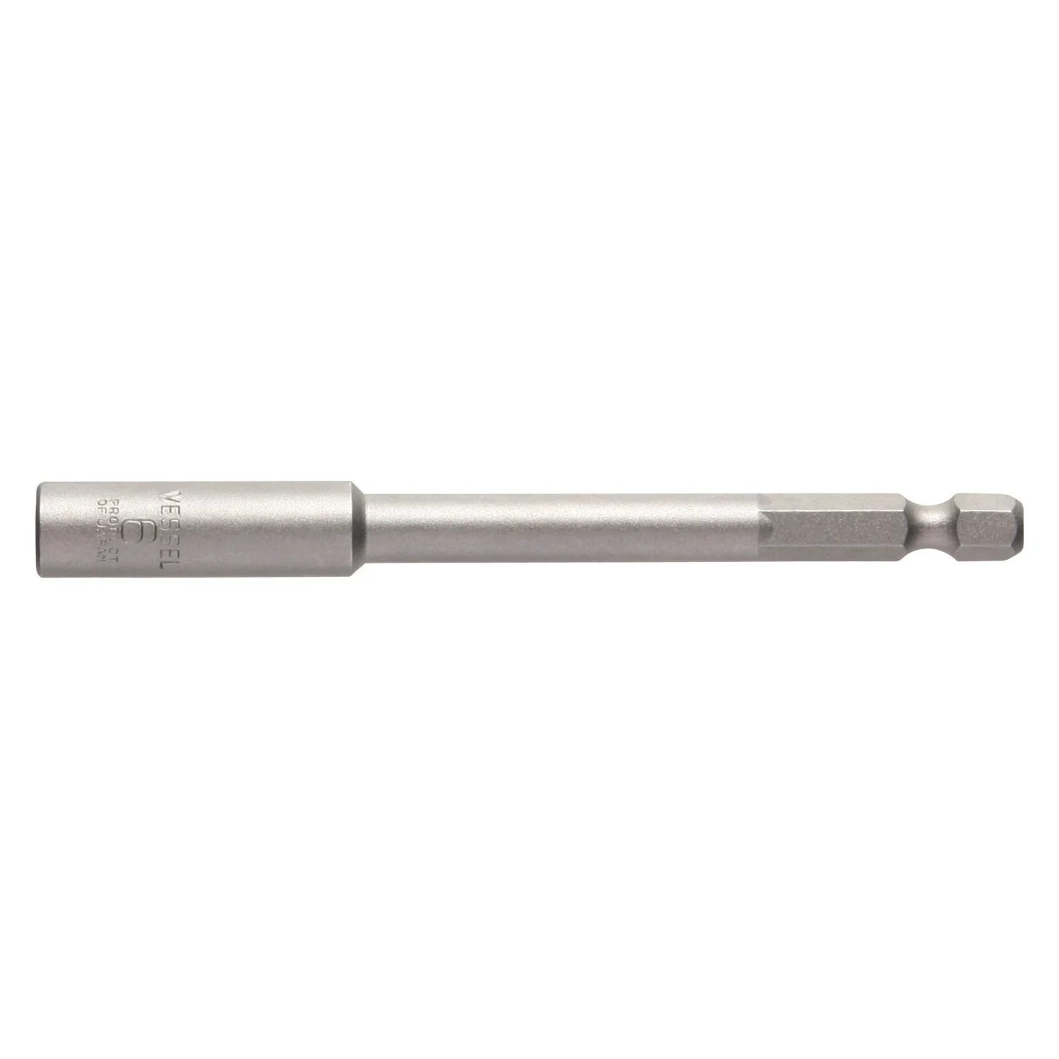 Vessel MB45AF675P1 POWER BIT 1/4" Hex B, A/F6x75 Nutsetter with Press-Fit Magnet