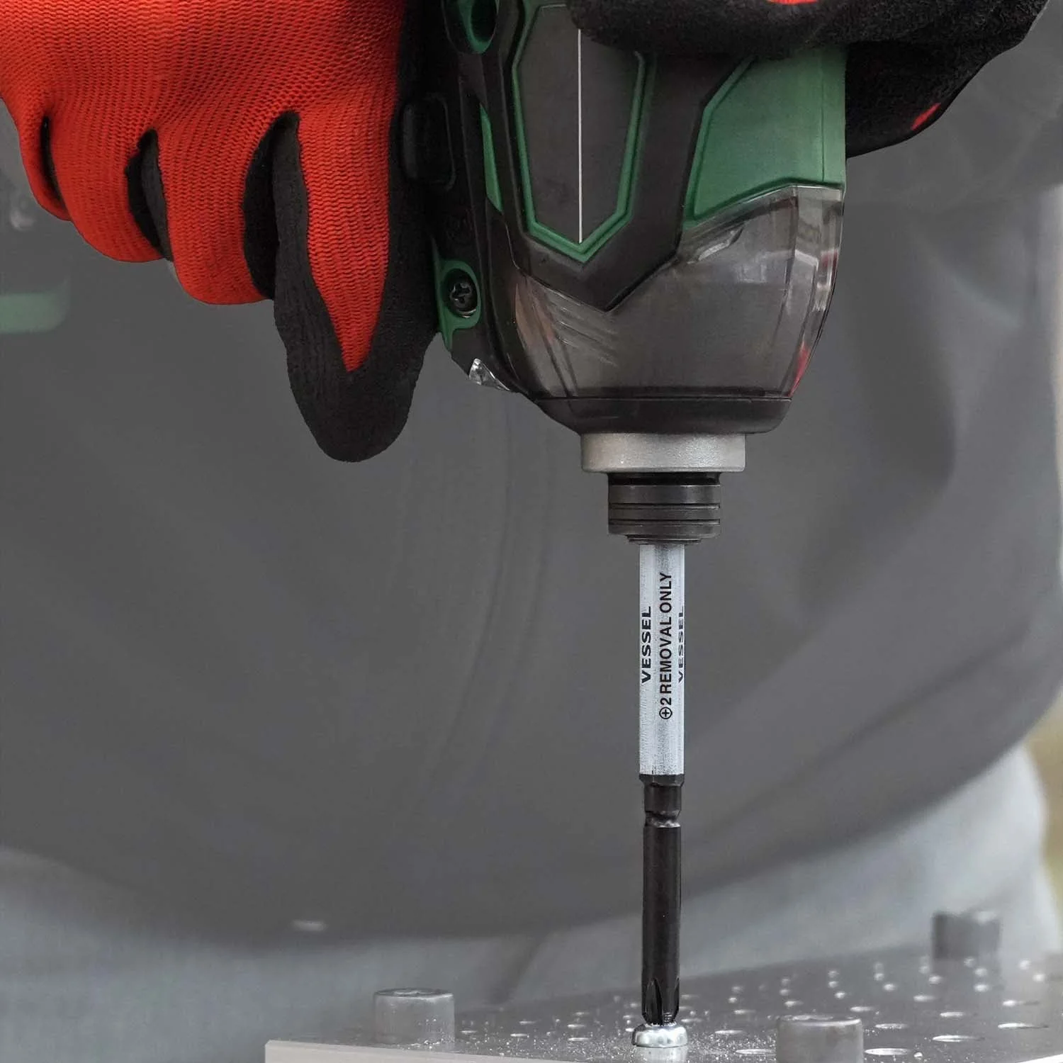 Vessel Tools 238HWB7PU Impact & Out Screwdriver with Assorted Bits, 9 Pc. - Image 5