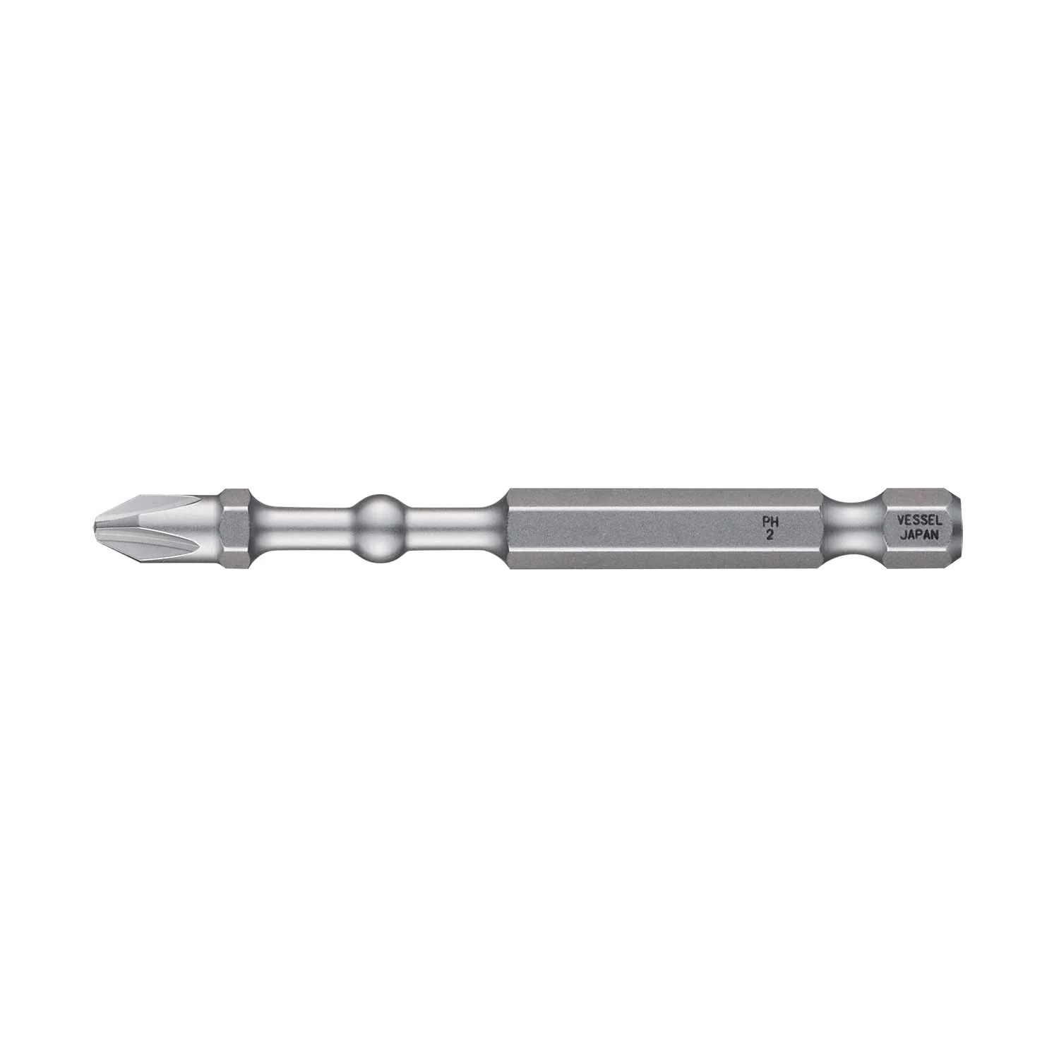 Vessel Tools IBPH275P2 IMPACT BALL Torsion Bit (PH2 x 75 mm, 2 pcs.) - Image 2