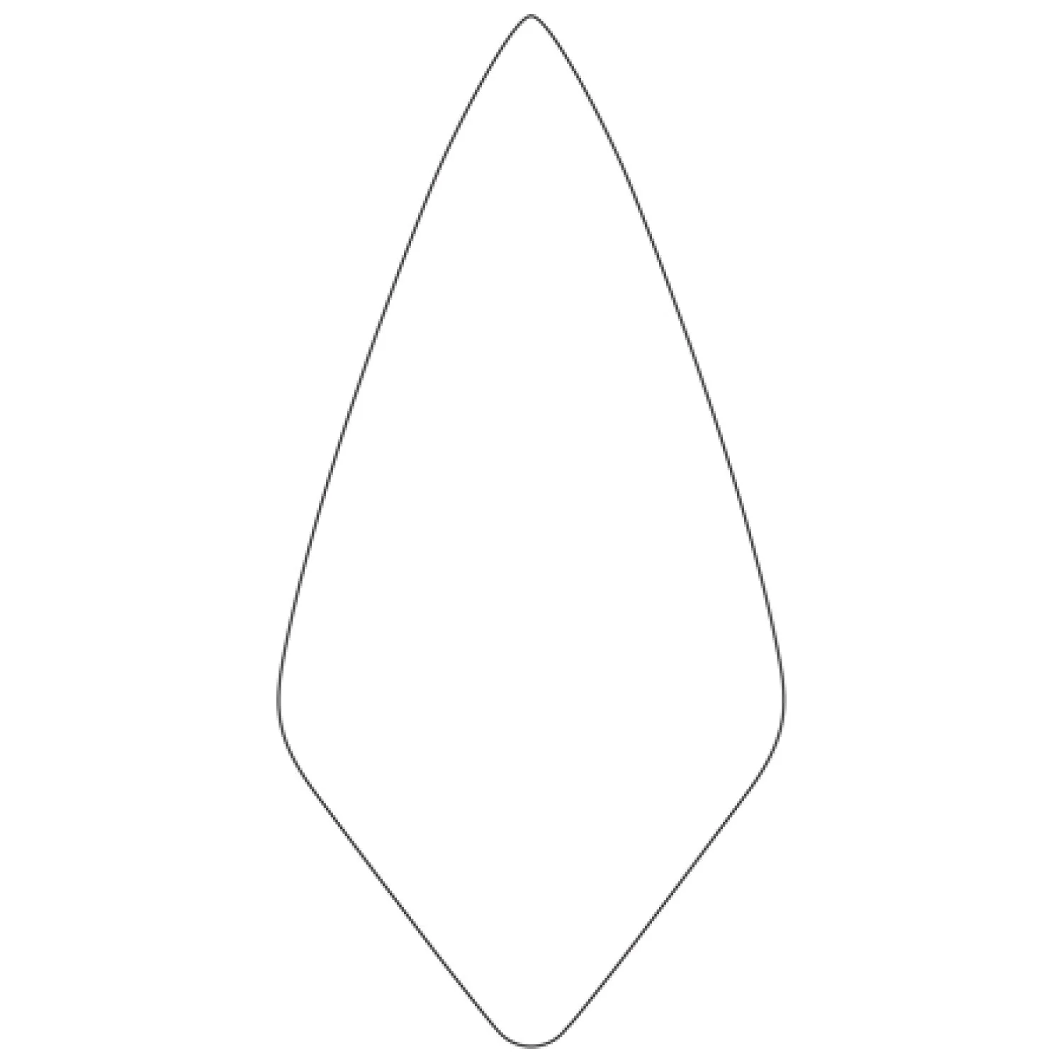 W.Rose RO116-9 1/2 9-1/2” Narrow London Brick Trowel with 6" Wood Handle - Image 2