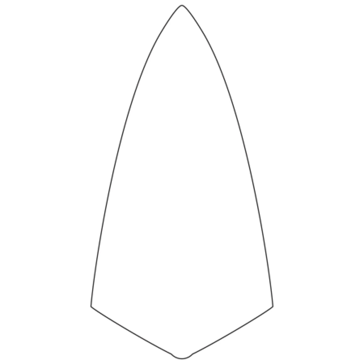 W.Rose RO1410-11 1/2L 11-1/2" Limber Philadelphia Brick Trowel with Plastic Handle - Image 2