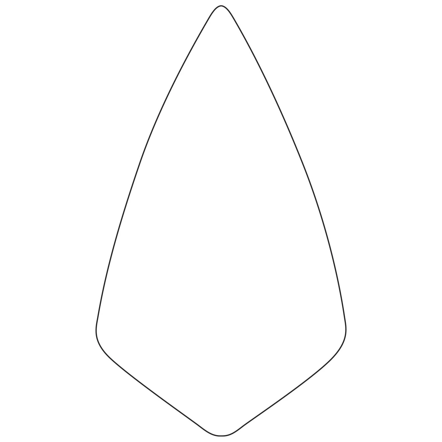 W. Rose RO1421-10 10” Wide Heel Brick Trowel with Plastic Handle - Image 2