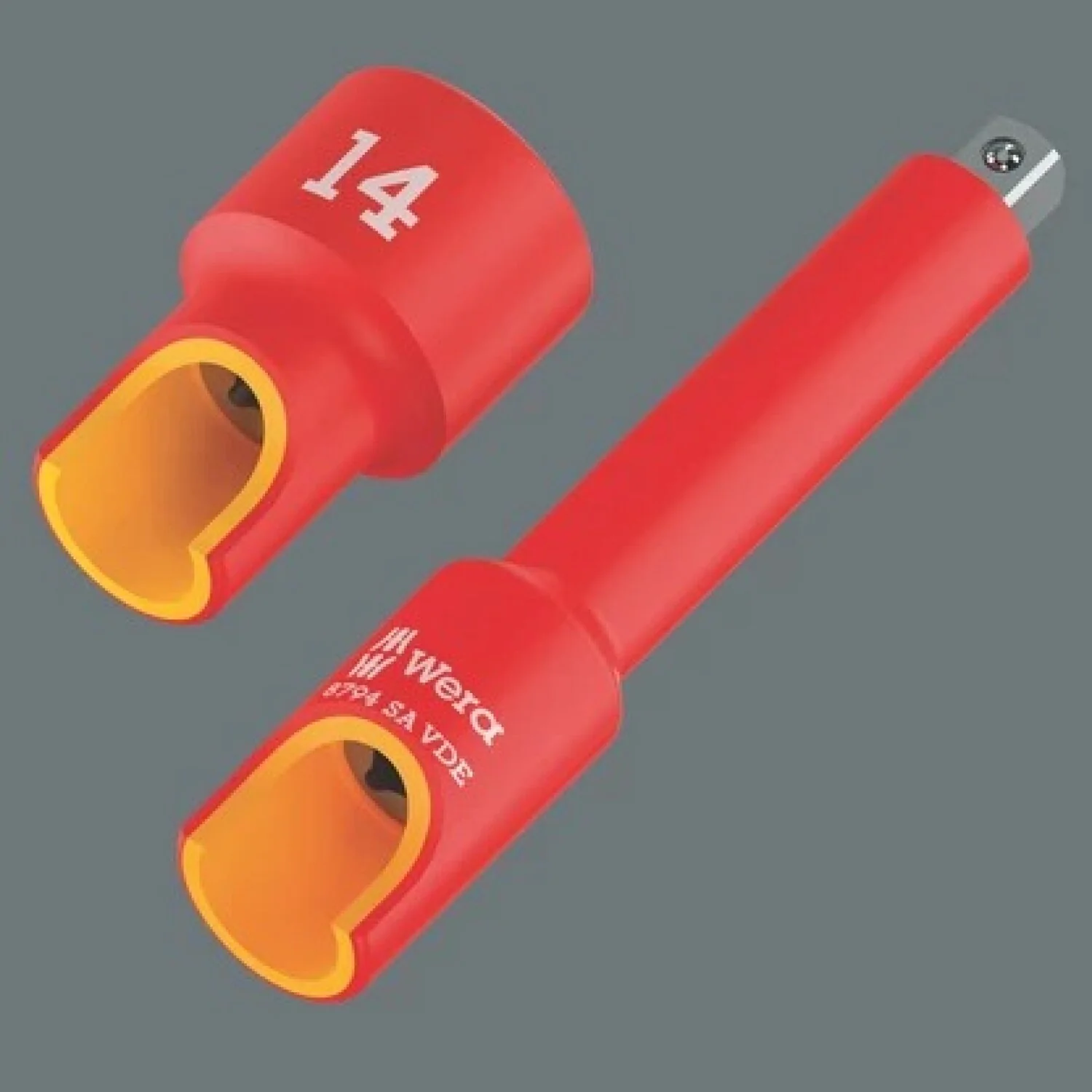 Wera 05005929001 8790 A Vde Zyklop Socket, Insulated, With 1/4" Drive, 4.5 X 41 Mm - Image 3