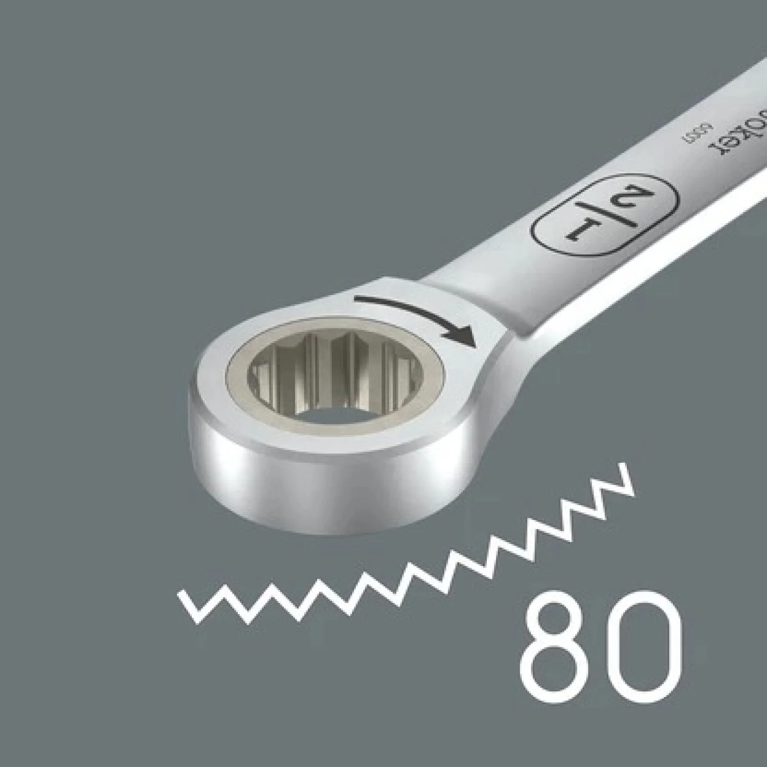 Wera 05020366001 6007 Joker Ratcheting Combination Spanner Sb, Long Design, Imperial, 5/8" X 304.5 Mm - Image 3