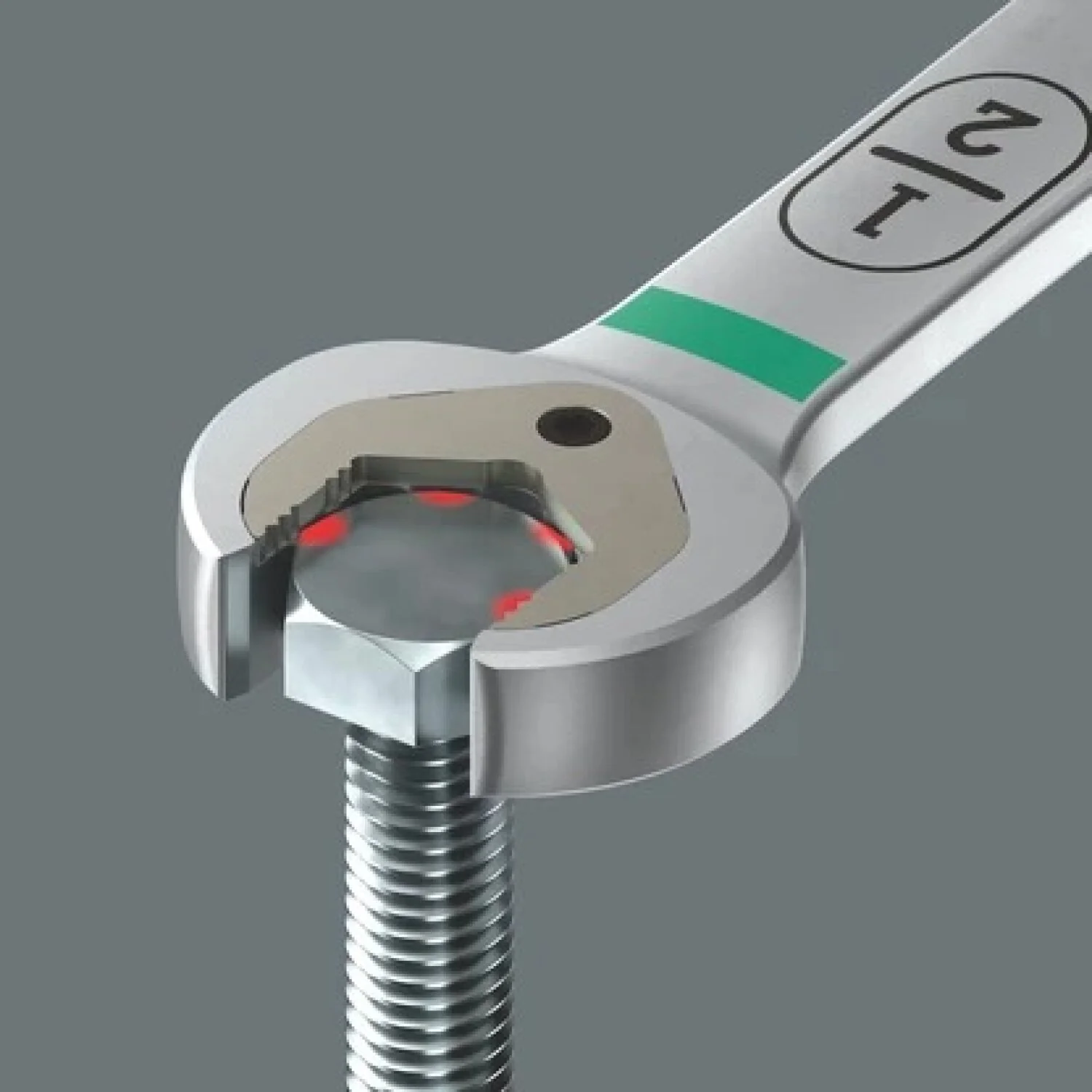 Wera 05020366001 6007 Joker Ratcheting Combination Spanner Sb, Long Design, Imperial, 5/8" X 304.5 Mm - Image 6