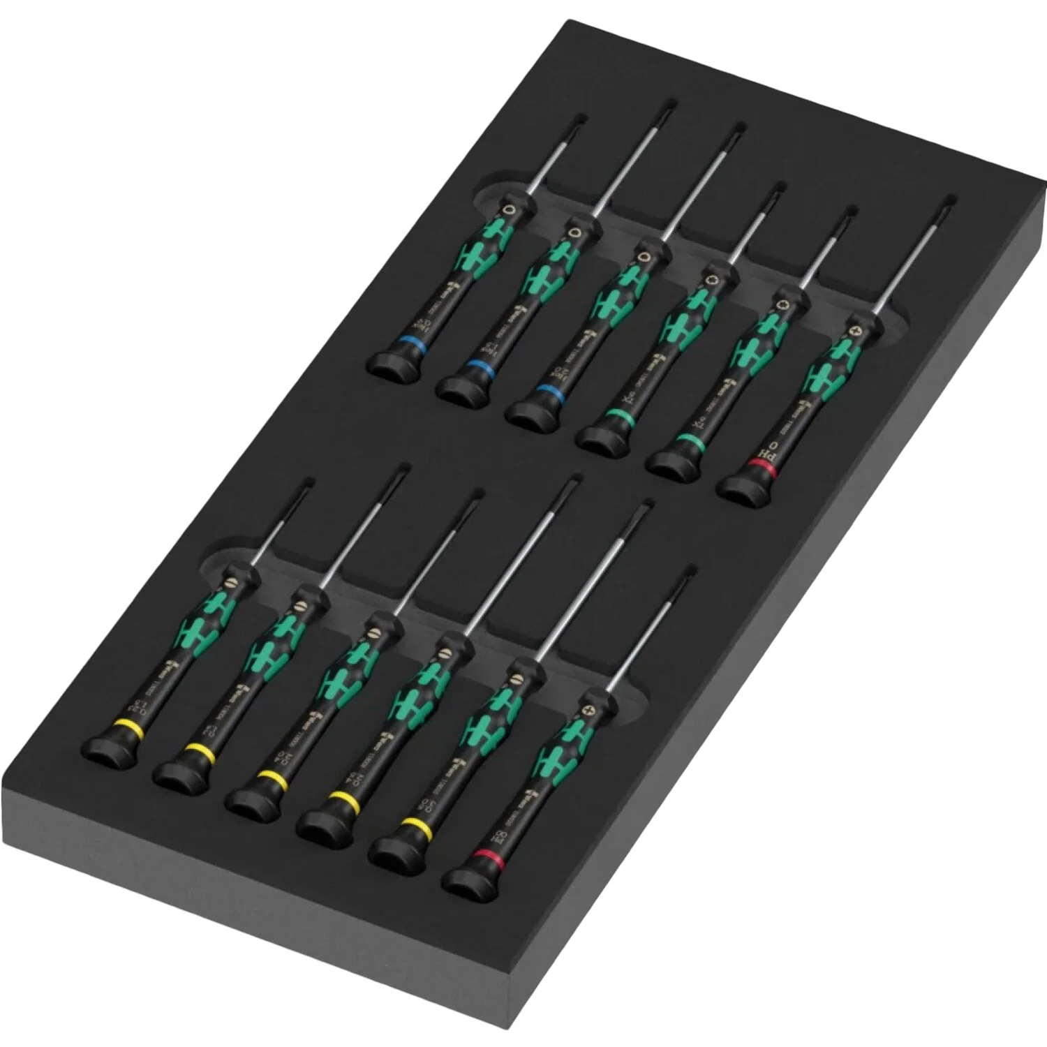 Wera 05150107001 9716 Foam insert Kraftform Micro screwdriver set 2, 13 Pieces