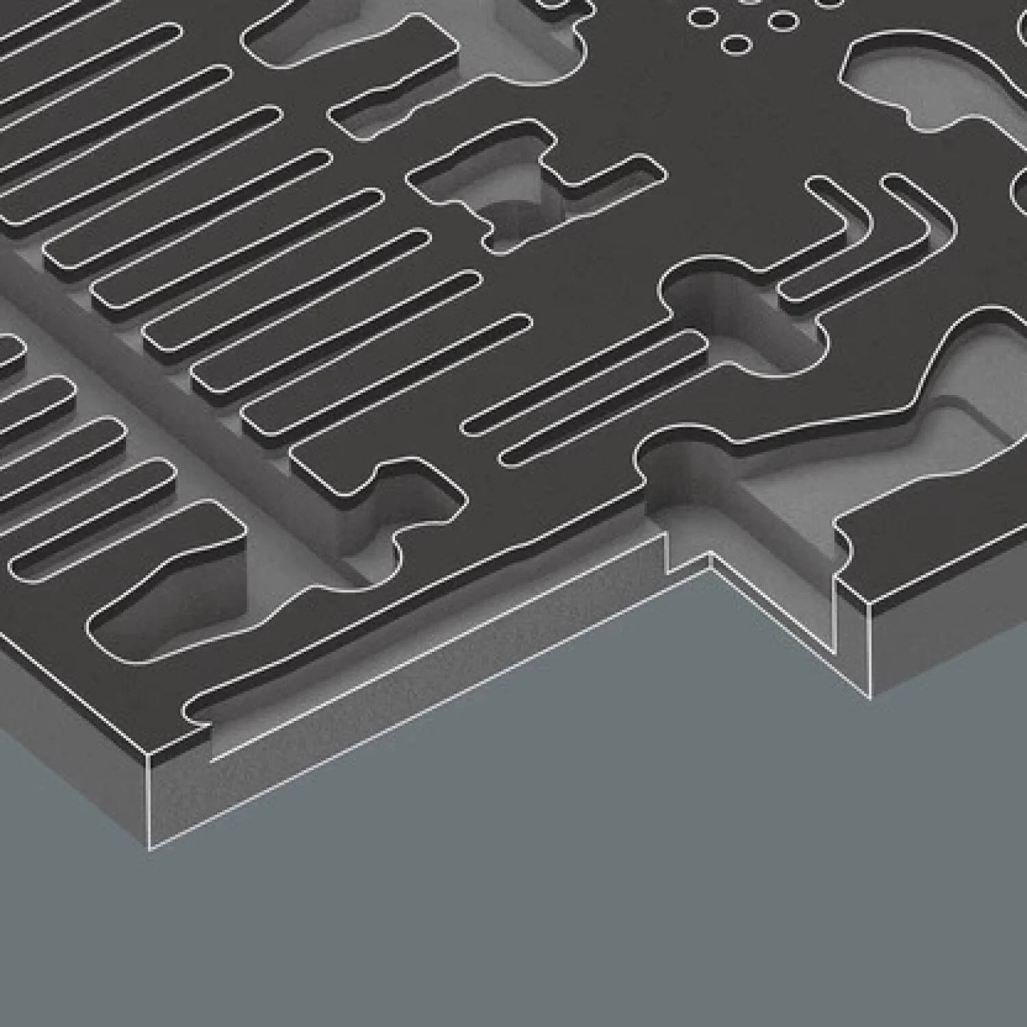 Wera 05150153001 9753 Foam insert Kraftform Kompakt maintenance set 1 , 45 pieces - Image 2