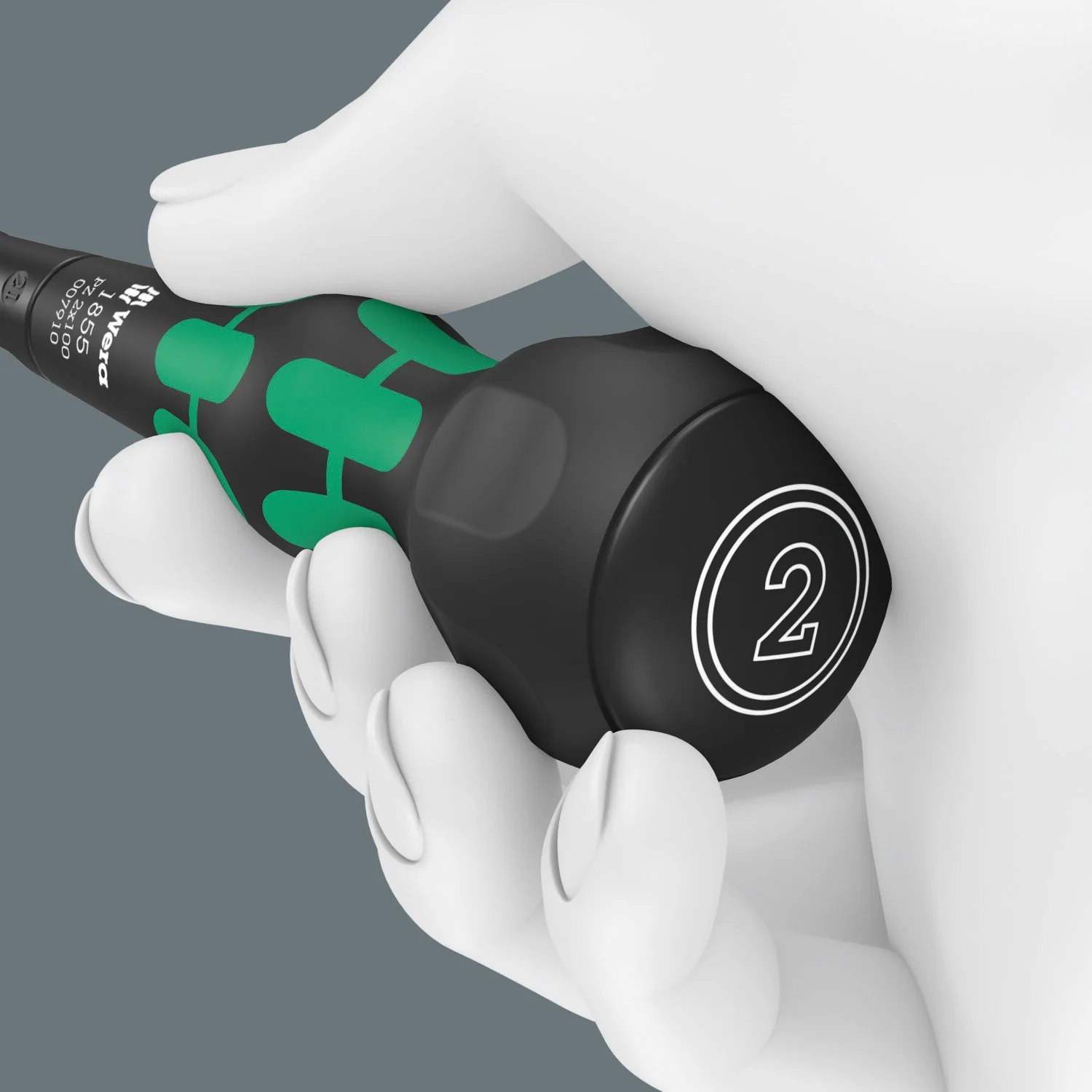 Wera 1855 PZ Kraftform Ball-Grip Pozidriv-Head Screwdriver, PZ2 x 100 mm - Image 4