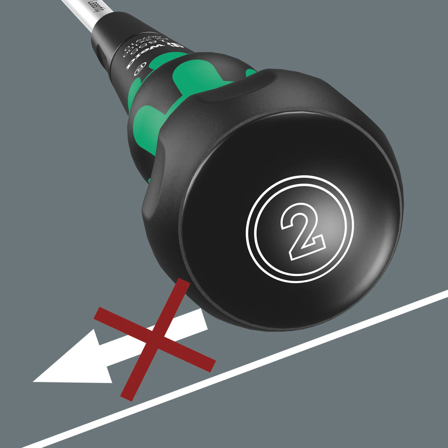 Wera 1855 PZ Kraftform Ball-Grip Pozidriv-Head Screwdriver, PZ2 x 100 mm - Image 7
