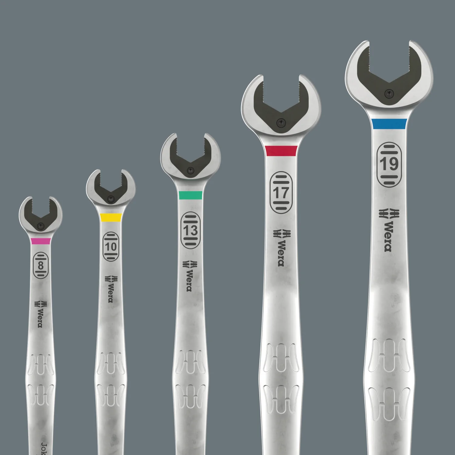 Wera 6007 Joker 5 Set 1 Ring Ratchet Spanner Set, 5 Pc. - Image 2