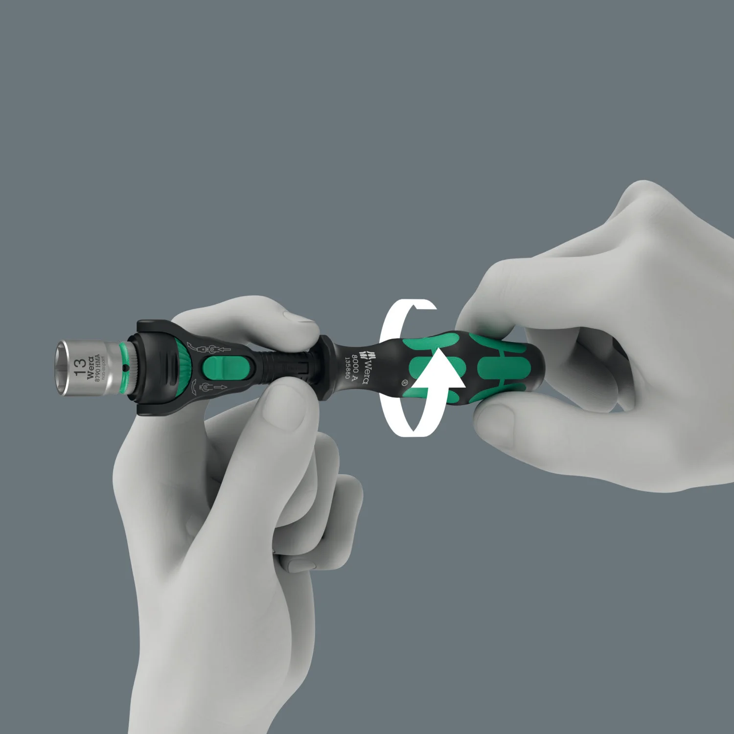 Wera 8000 A Black Edition Zyklop Speed Ratchet with 1/4" Drive - Image 7