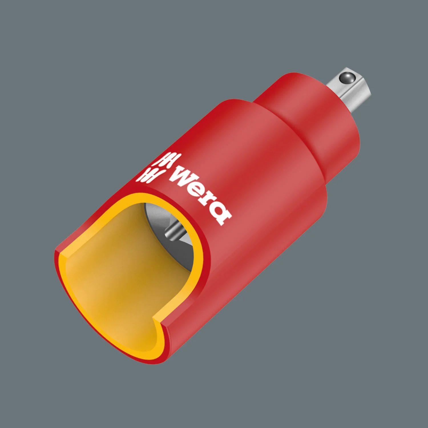 Wera 8740 A VDE HF Zyklop Bit Socket, Insulated, 1/4" Drive, with Holding Function for Hexagonal Socket Screws, 6 x 45 mm - Image 2