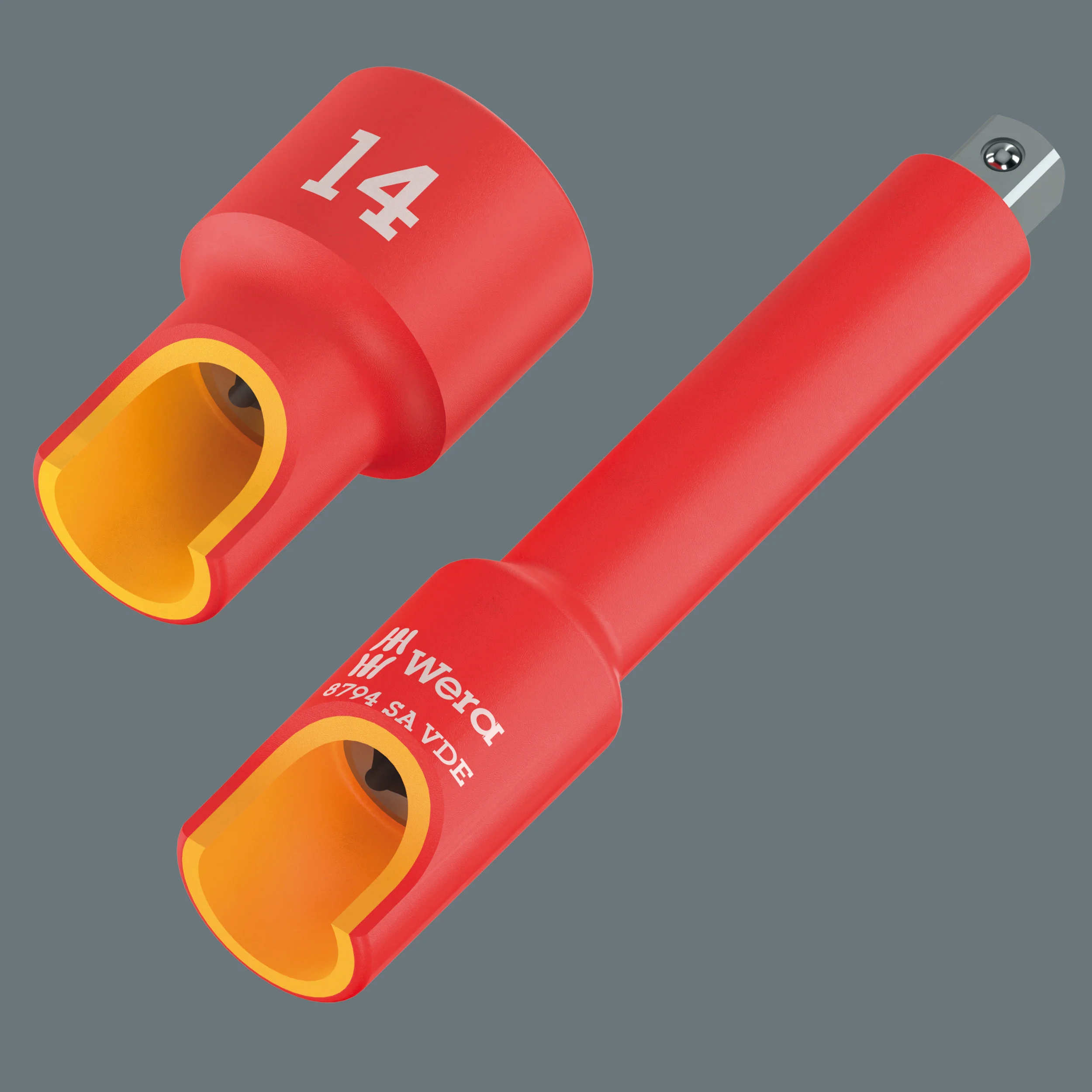 Wera 8790 A VDE Zyklop Socket, insulated, with 1/4" drive, 5mm - Image 4