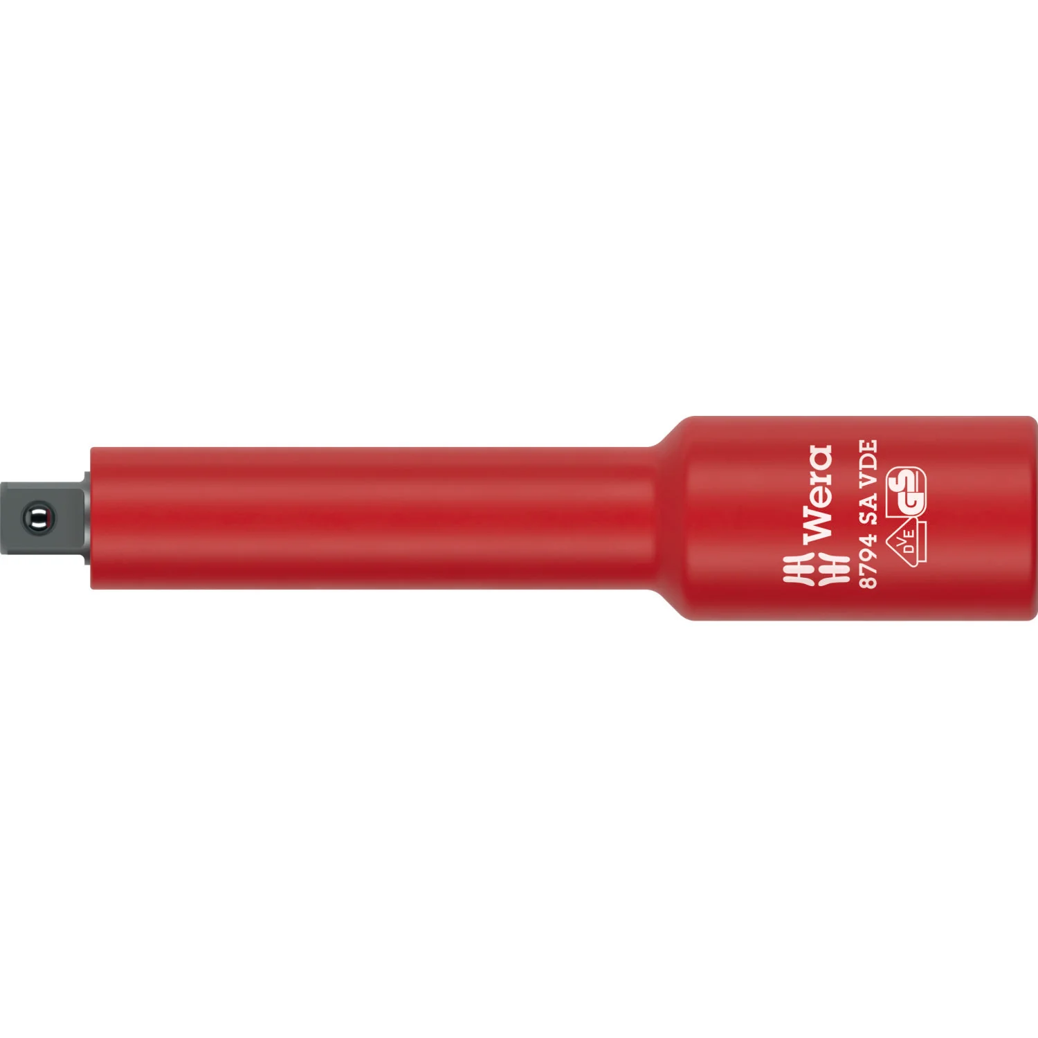 Wera 8794 SA VDE Zyklop Extension, Insulated, Short, 1/4", 1/4" x 91 mm