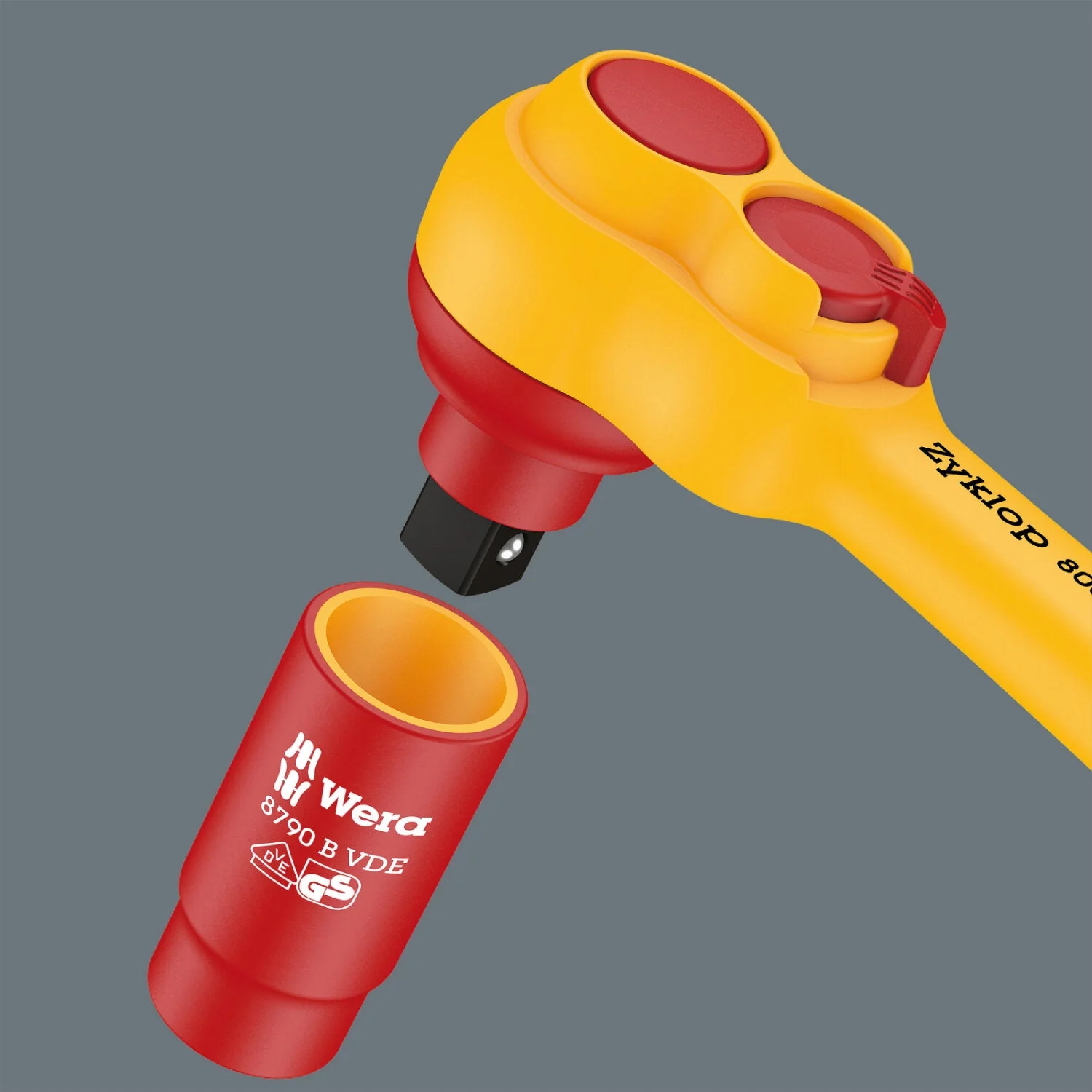 Wera 9726 Foam Insert 8007 B VDE Zyklop VDE Ratchet Set 1, 3/8", 28 Pc. - Image 6