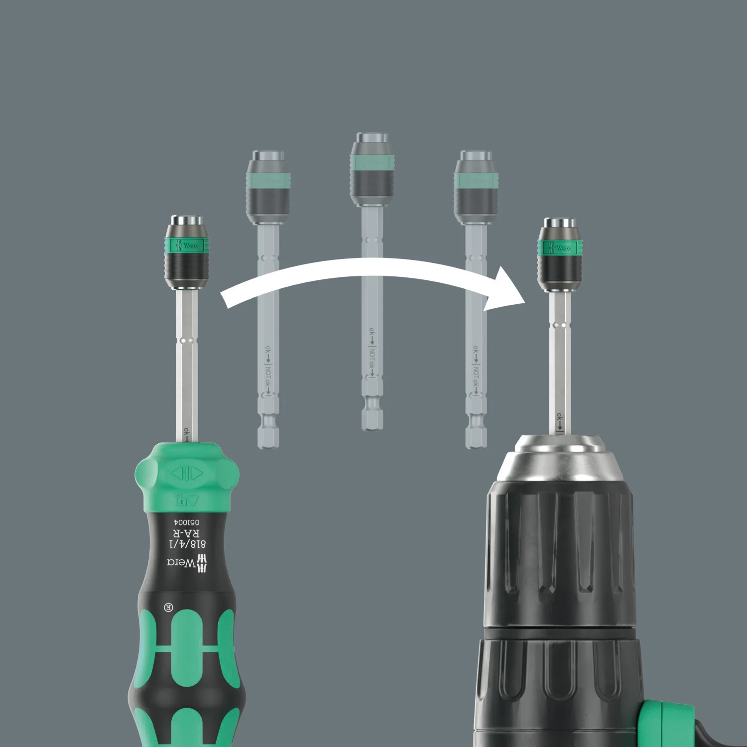 Wera Kraftform Kompakt 25 RA-R with Pouch, 6 Pc. - Image 9