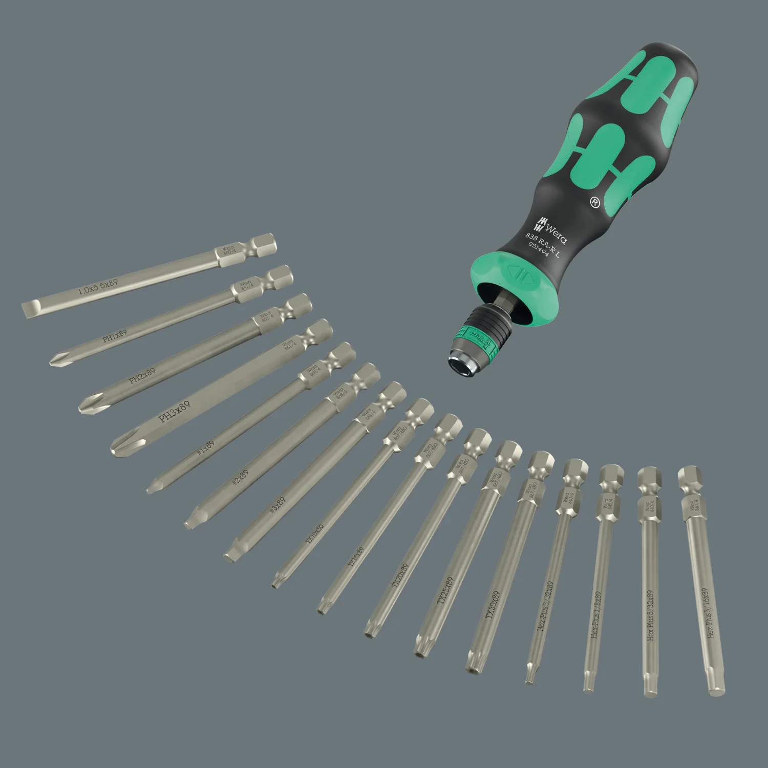 Wera Kraftform Kompakt 60 RA-R Imperial 1, 17 Pc. - Image 2