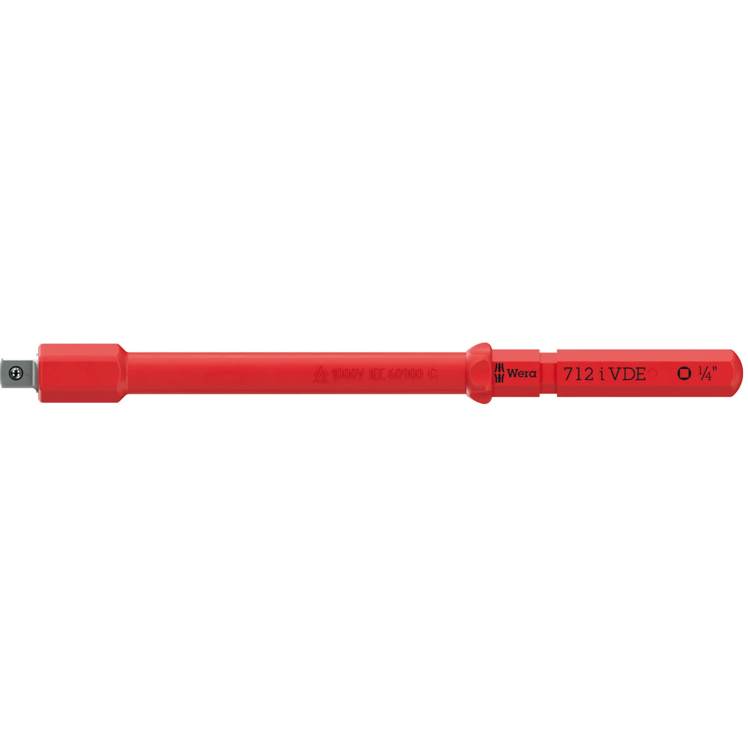 Wera Kraftform Kompakt A VDE 712 i Adapter Blade, Insulated, for 1/4" Sockets, 1/4" x 154 mm